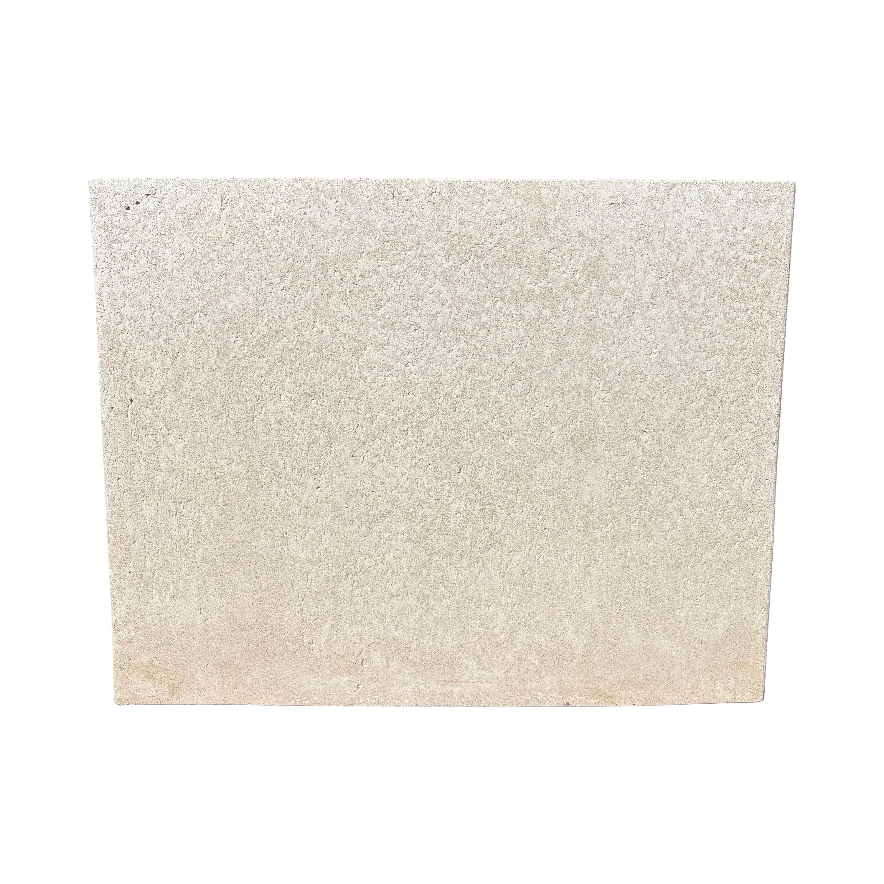 Front-facing view of a 24-inch tall white rectangular fiberstone planter with a clean white stone-look finish and modern rectangular design.