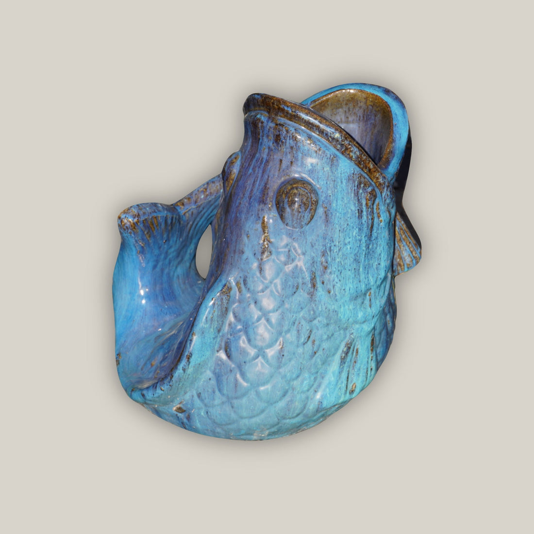 5130N19FS - Marble Green Ceramic Fish Accent - FREE SHIPPING