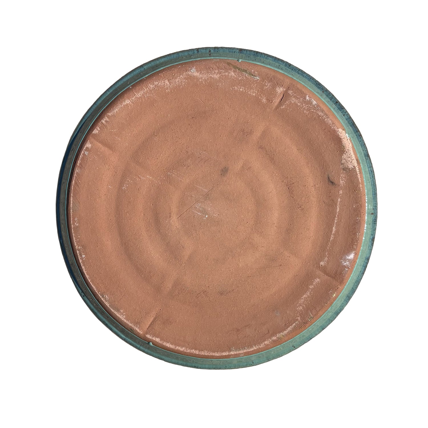Round Falling Green Ceramic Clay Pot Saucers (22"-24")