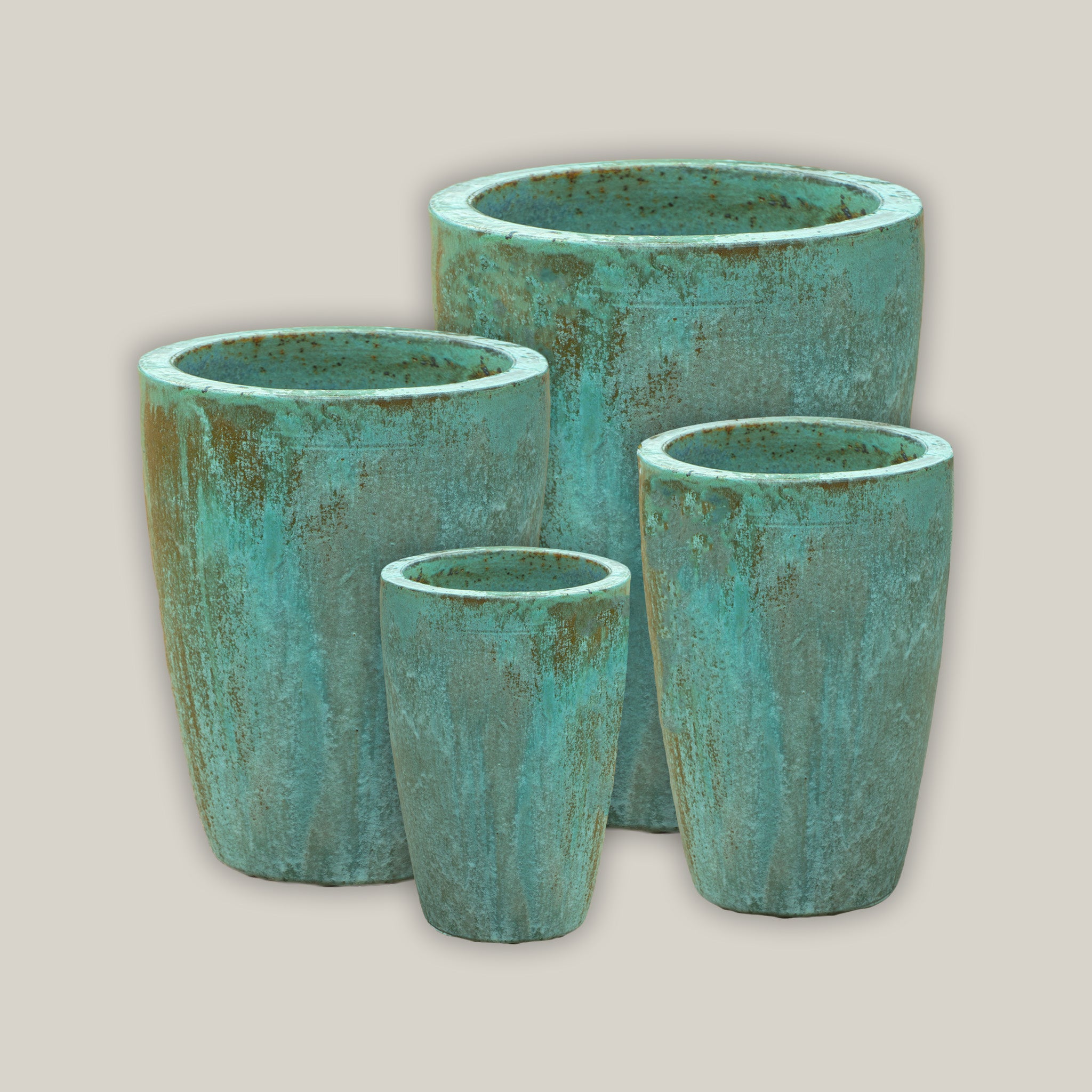 1-2270OGA - Opal Green Crucible Planter