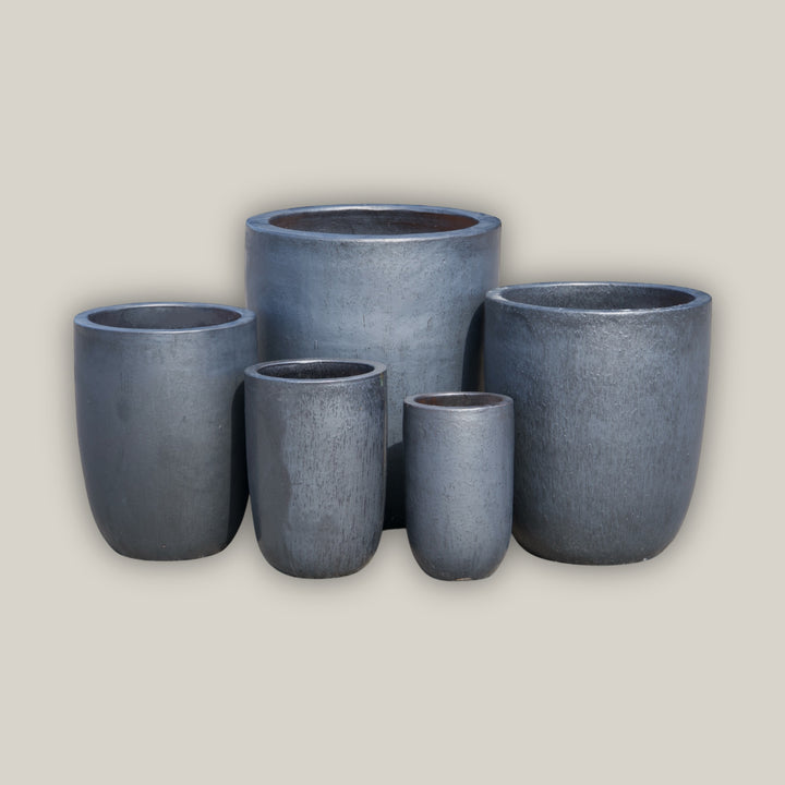 Graphite Tall Tapered U Planter