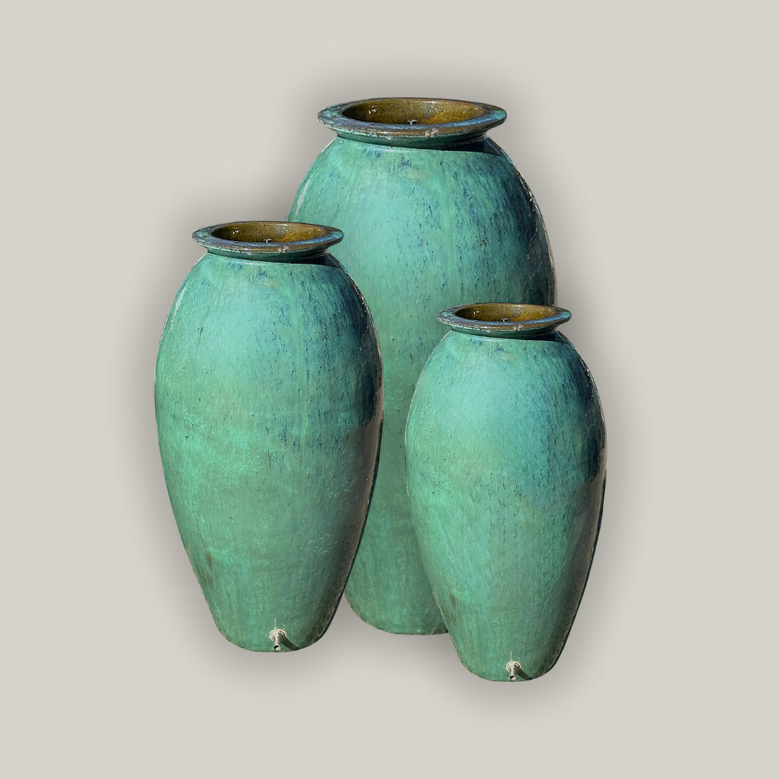 1-4204BOAQFS - Aqua Roman Jar Fountain - FREE SHIPPING