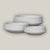 River Stone White Short Geometric Bowl Planter