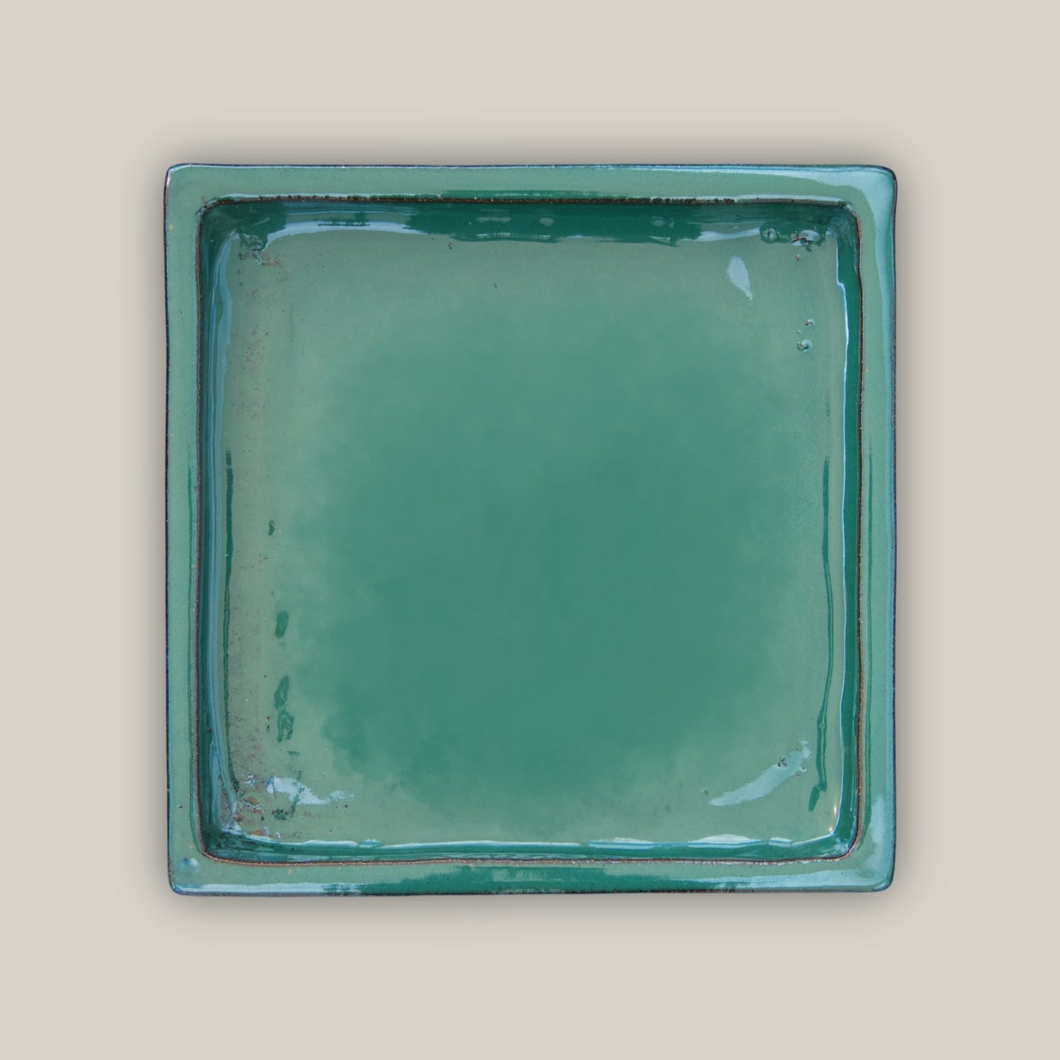 3127L5FS - Square | Jade Ceramic Plant Saucer | High Fired Ecofriendly Clay - Sizes 8&quot;-15&quot; - FREE SHIPPING