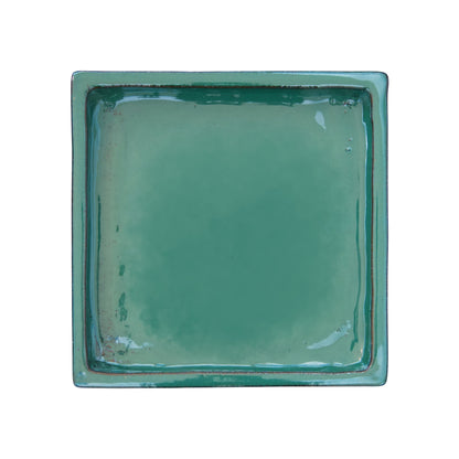 Square Jade Ceramic Clay Plant Saucer