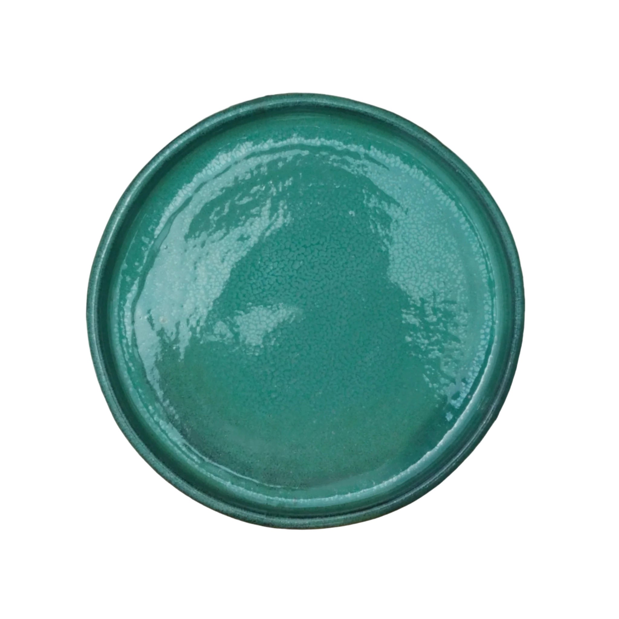 Round Jade Ceramic Clay Plant Saucer
