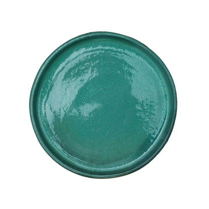 Round Jade Ceramic Clay Plant Saucer