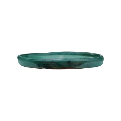 Round Jade Ceramic Clay Plant Saucer