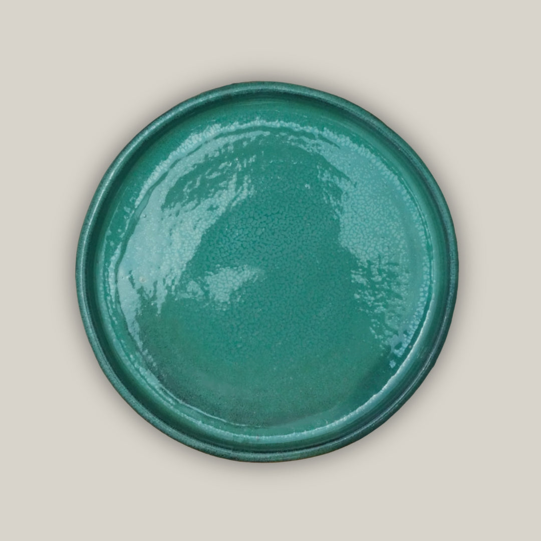 Round | Jade - Ceramic Clay Pot Saucers (8"-19.5")