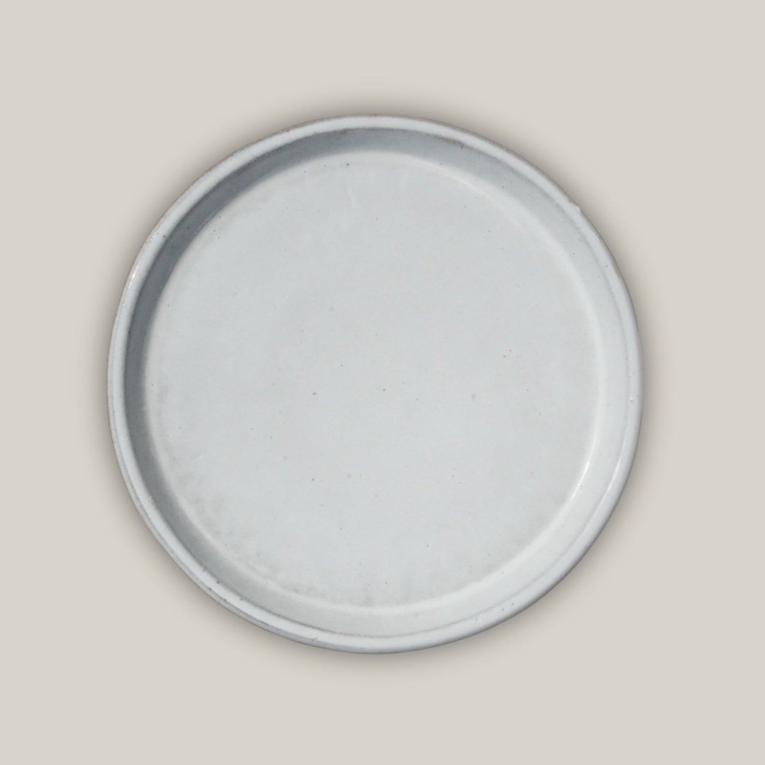 3125L4 - Round | White - Ceramic Clay Pot Saucers (8&quot;-19.5&quot;)