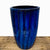 9875C1FS - Cobalt Blue Line Cylinder Ceramic Pot - FREE SHIPPING