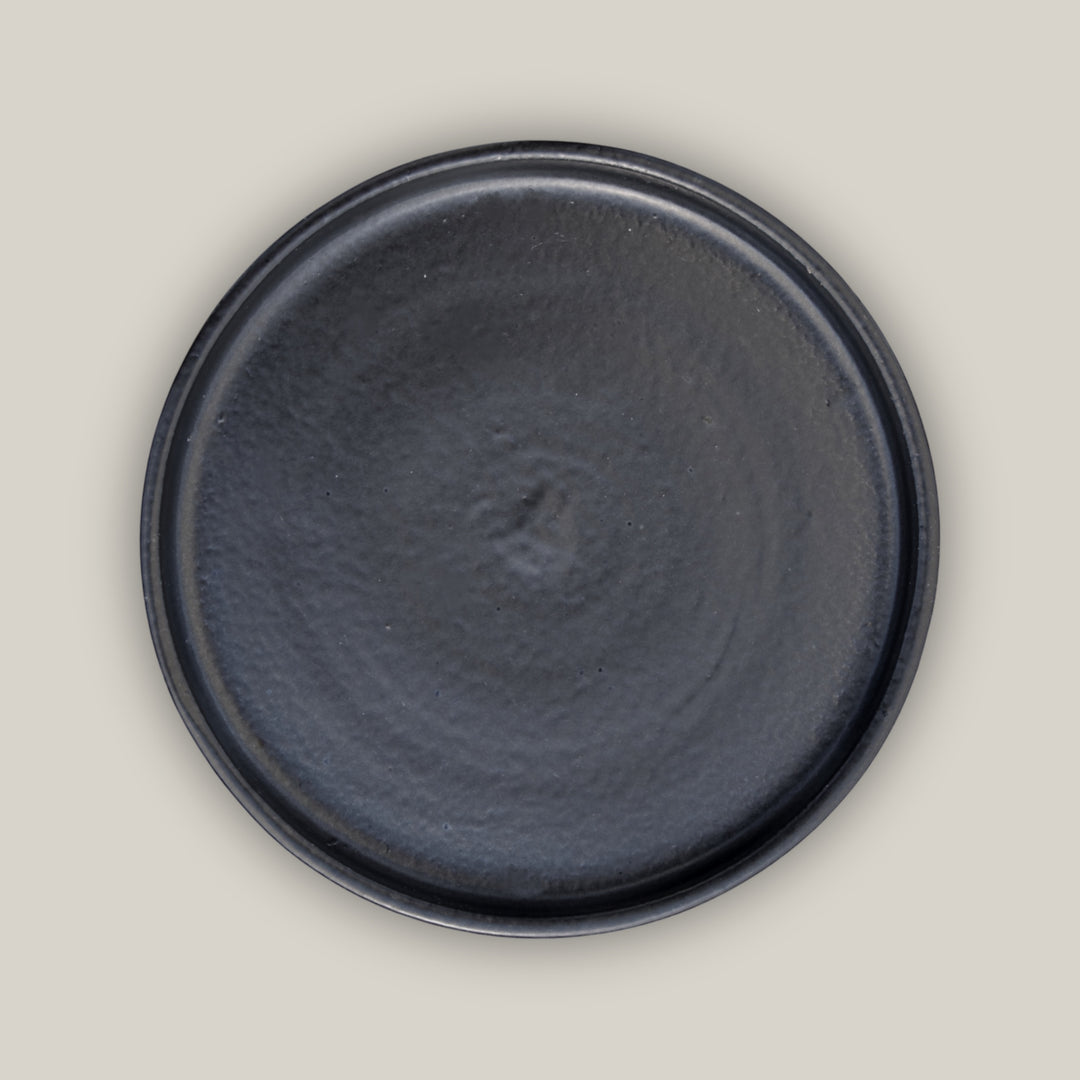 Round Ceramic Saucer Single Pack Box - Black (13.5"-17.5")