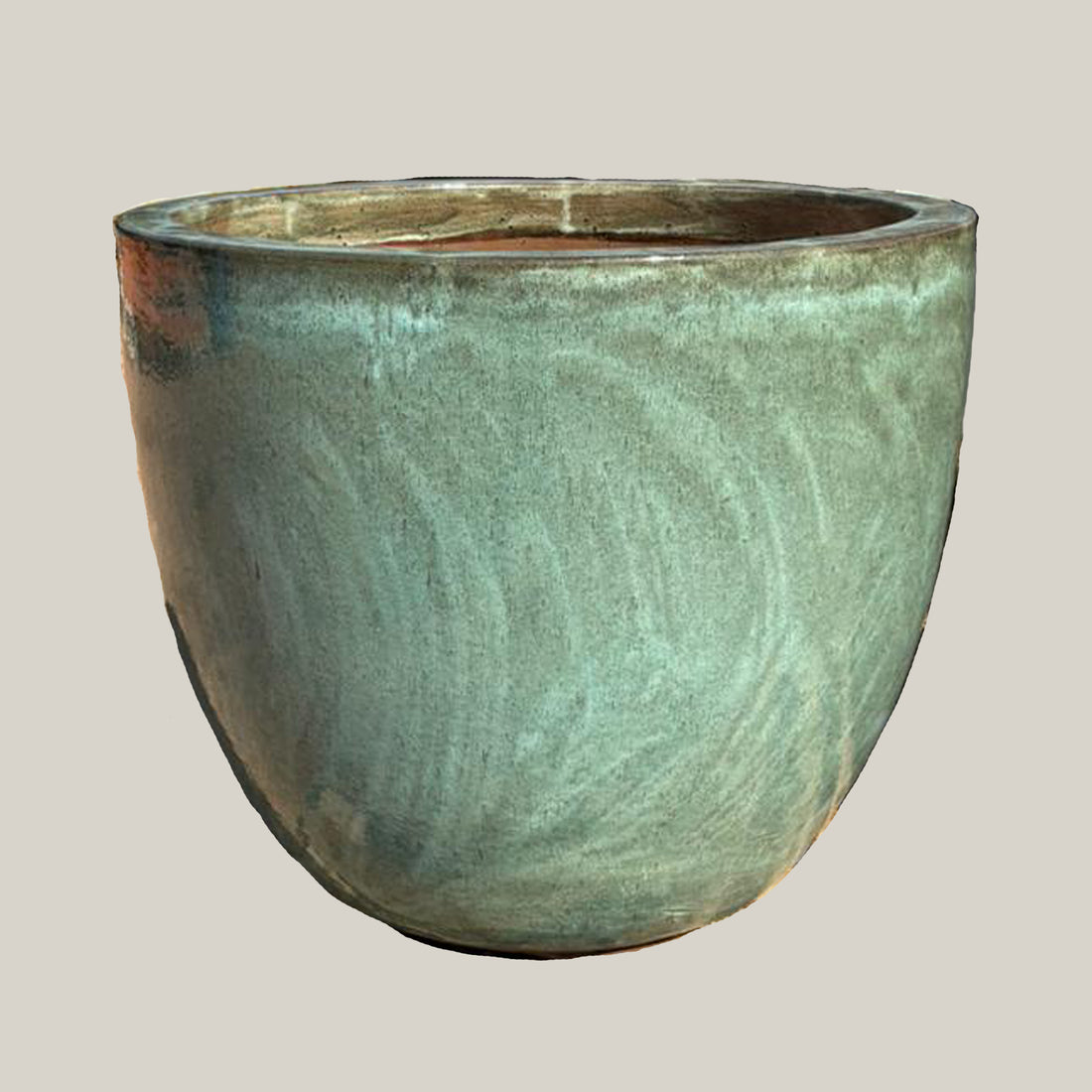 6142H85 - Musty Green Wide Bowl Planter
