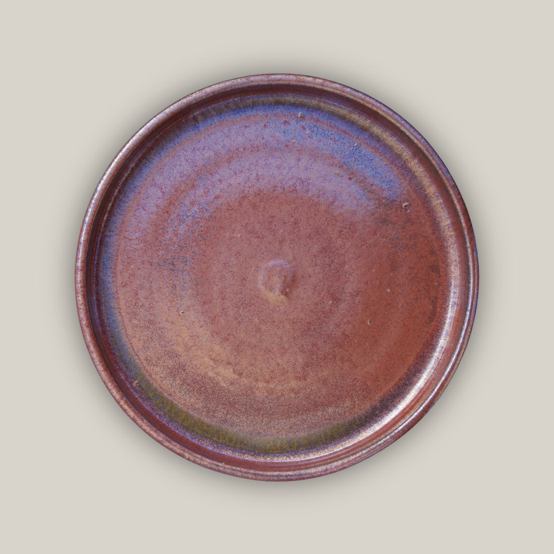 3125L9FS - Round | Oxide Ceramic Plant Saucer | High Fired Ecofriendly Clay - Sizes 8&quot;-17.5&quot;