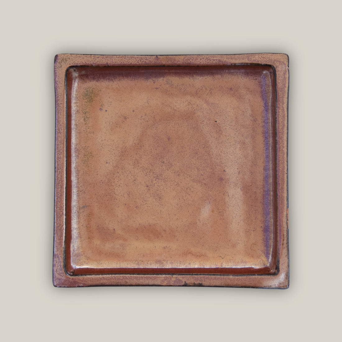 3127L9FS - Square | Oxide Ceramic Plant Saucer | High Fired Ecofriendly Clay - Sizes 8&quot;-15&quot;
