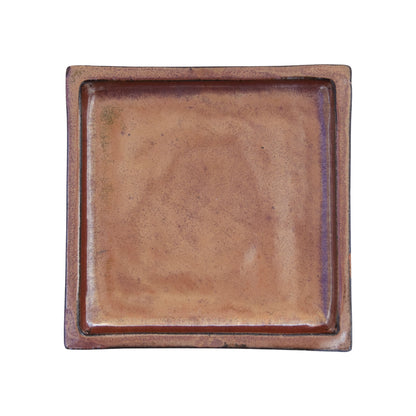 Square Oxide Ceramic Clay Plant Saucer