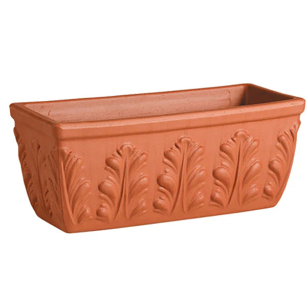 Terra cotta Roman window  box