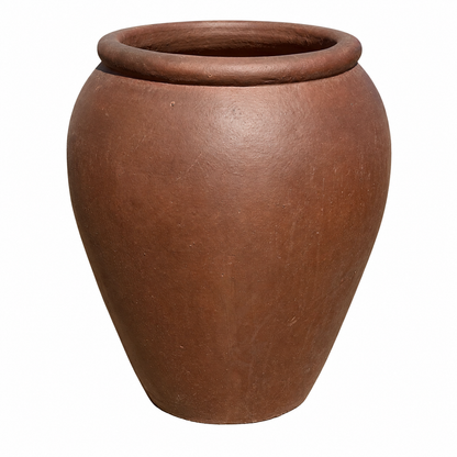 A large jar planter pot with a wide, slightly flared rim, shown on a plain white background.