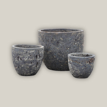 9082C42 - Seafoam Brown Ceramic Bullet Planter