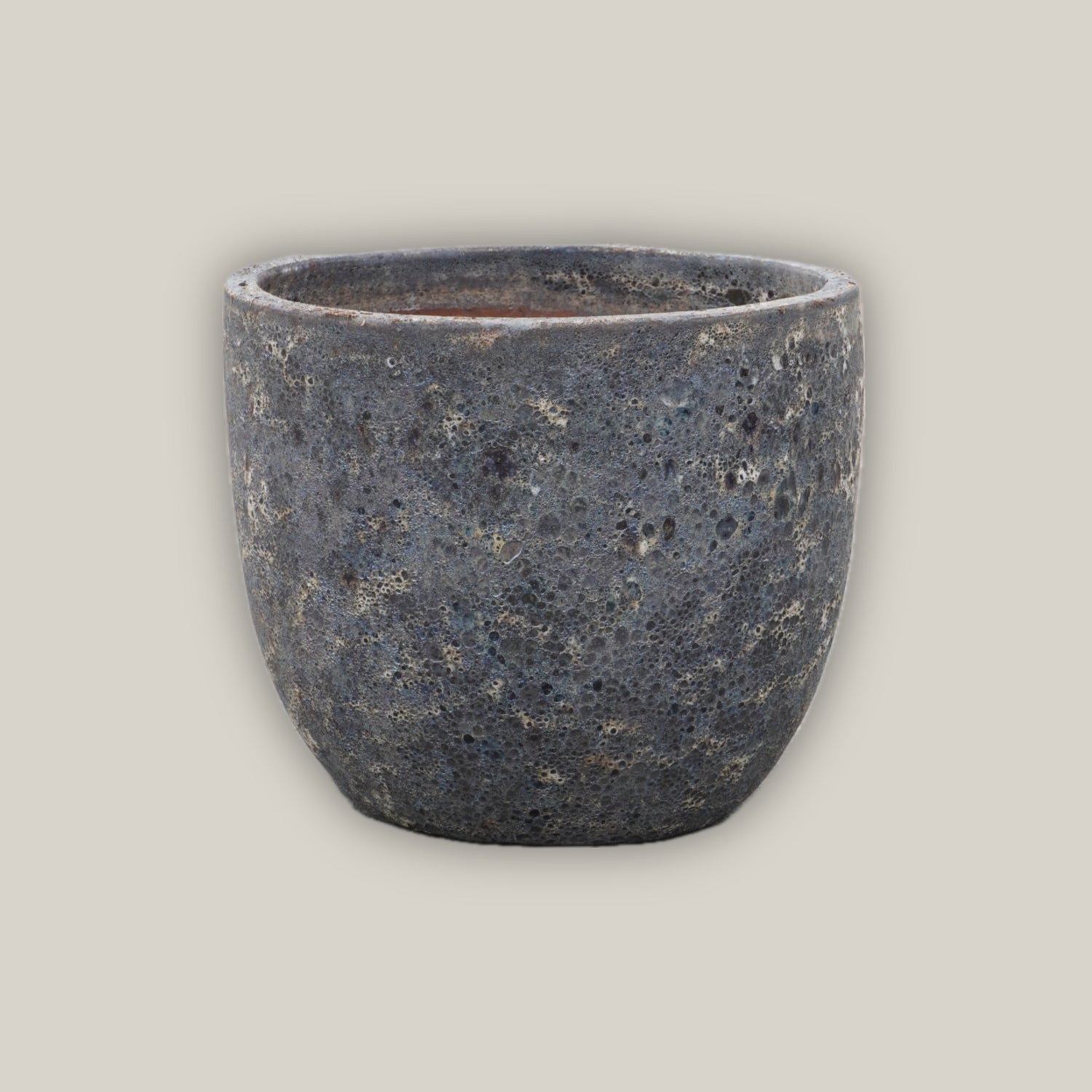 9082C42 - Seafoam Brown Ceramic Bullet Planter