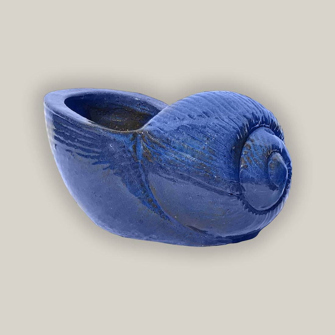 5229N8FS- Small Seashell Ceramic Planter - FREE SHIPPING