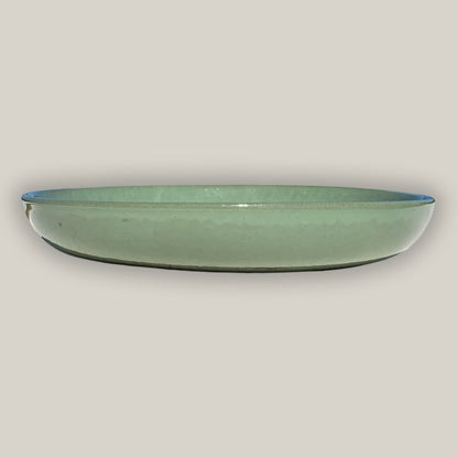 3106L16TF - Ceramic Bird Bath Bowl - Green Cream