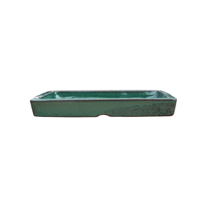 Square Jade Ceramic Clay Plant Saucer