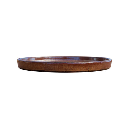 Round Oxide Ceramic Clay Plant Saucer