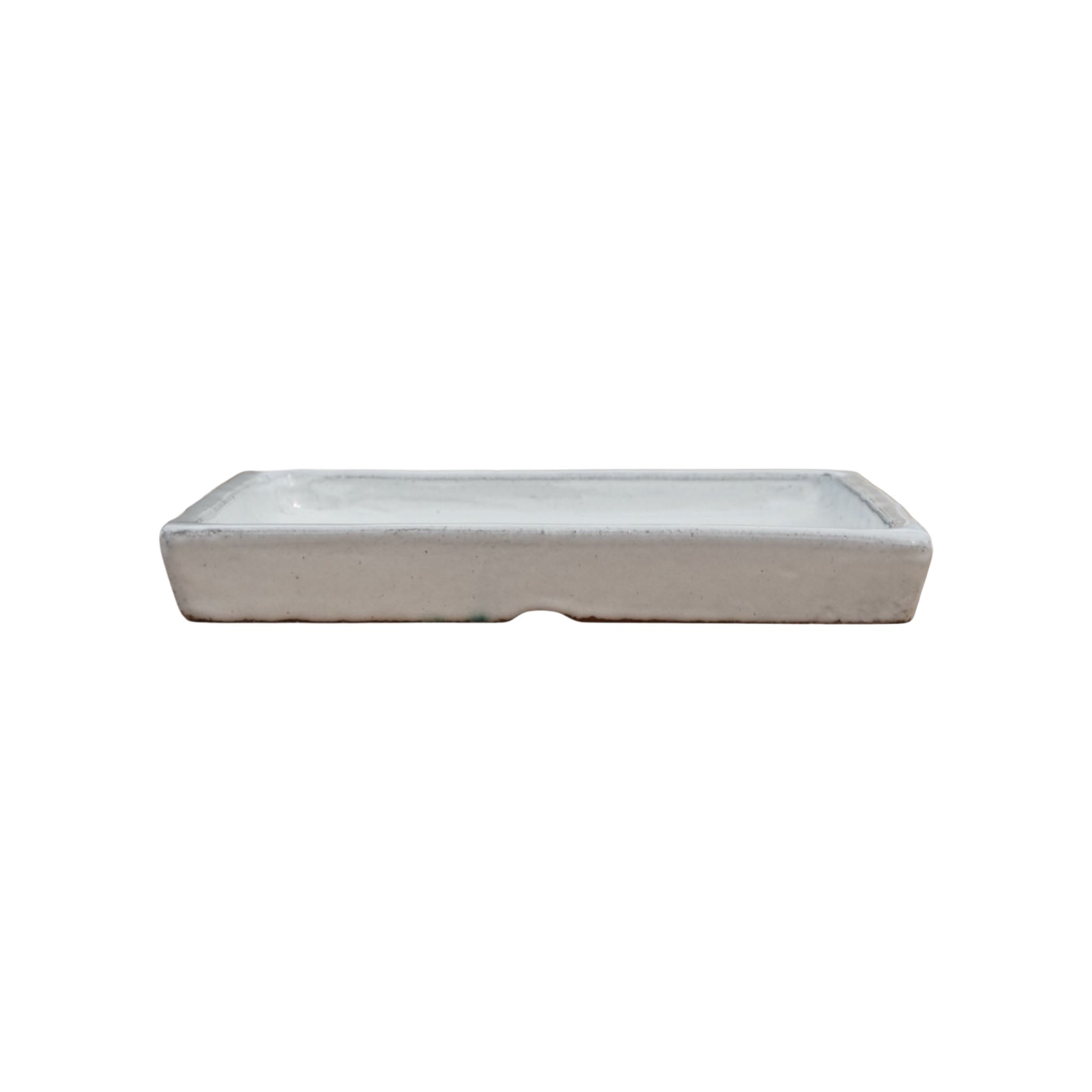 Square White Ceramic Clay Plant Saucer