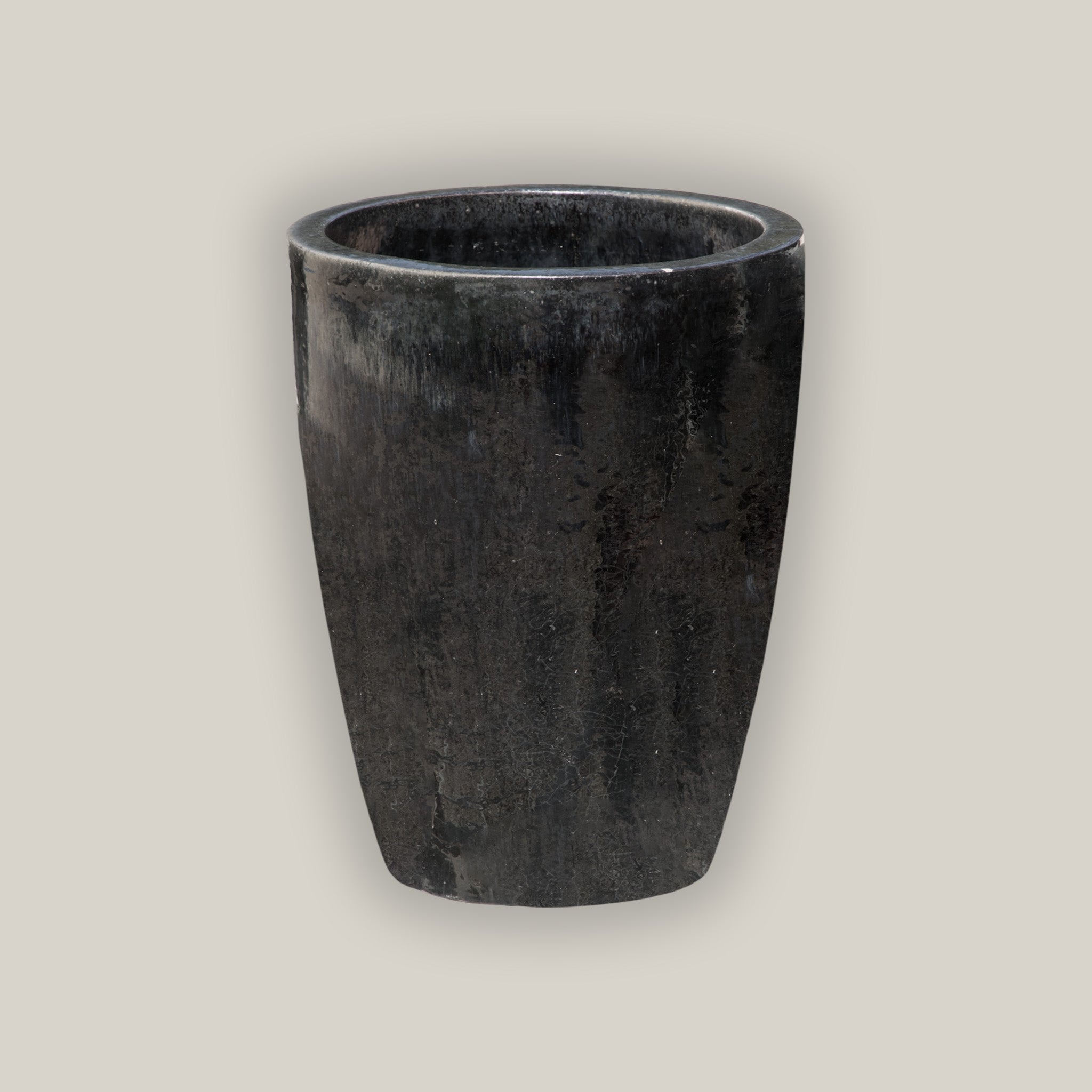 1-2270BL - Black Crucible Planter