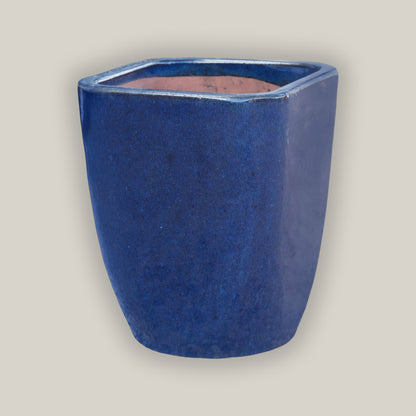 3015L15FS - Dark Blue Modern Tapered Square Planter - FREE SHIPPING