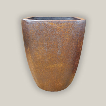 3015L99FS - Iron Finish Modern Tapered Square Planter -  FREE SHIPPING