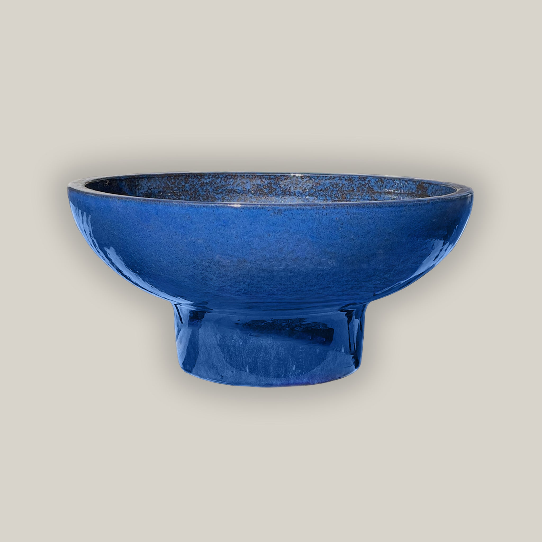 3064L17 - Falling Blue Short Contemporary Ceramic Planter