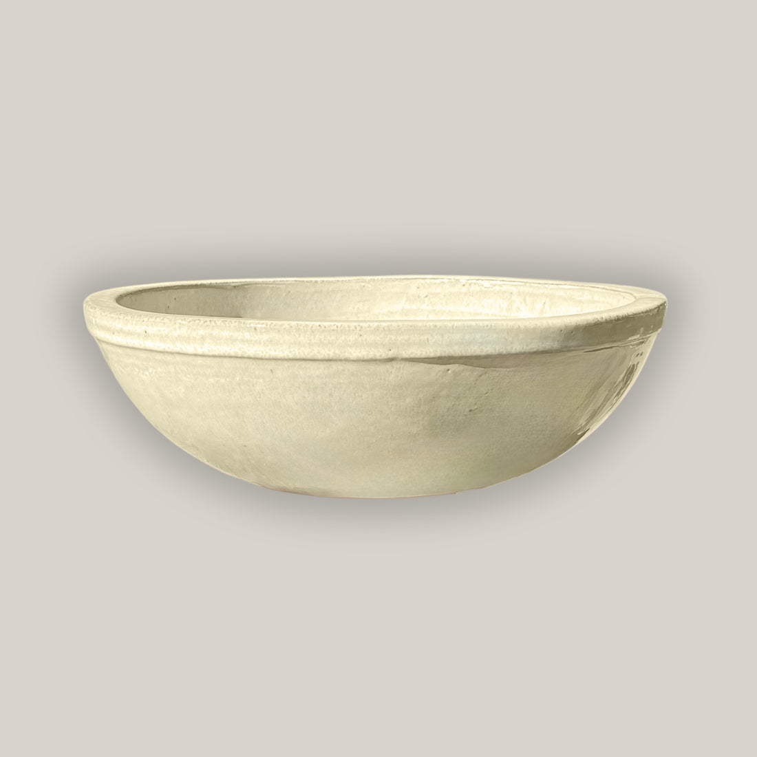 3117L2 - Vanilla Shallow Ceramic Bowl