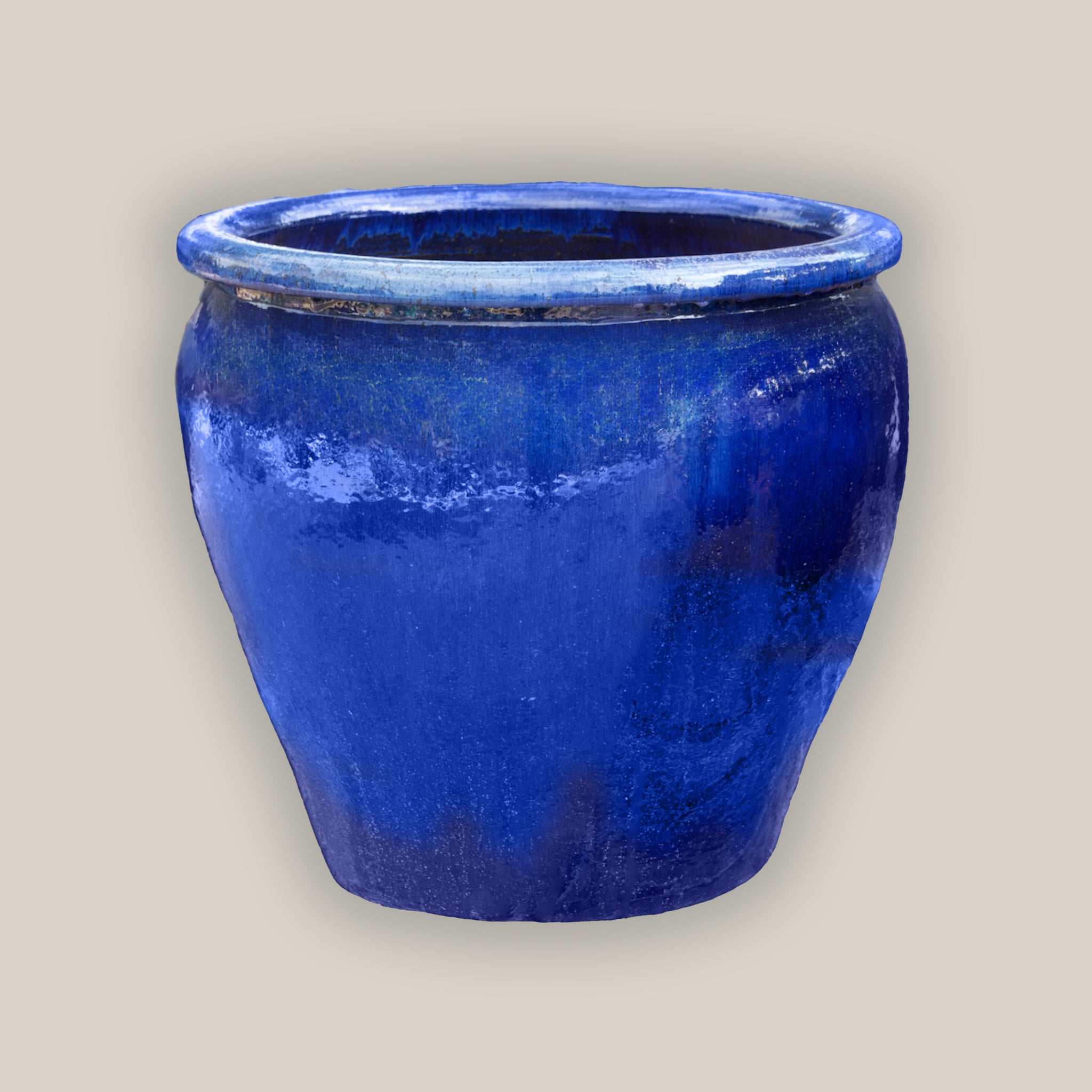 8026N8 - Blue Fish Bowl Planter