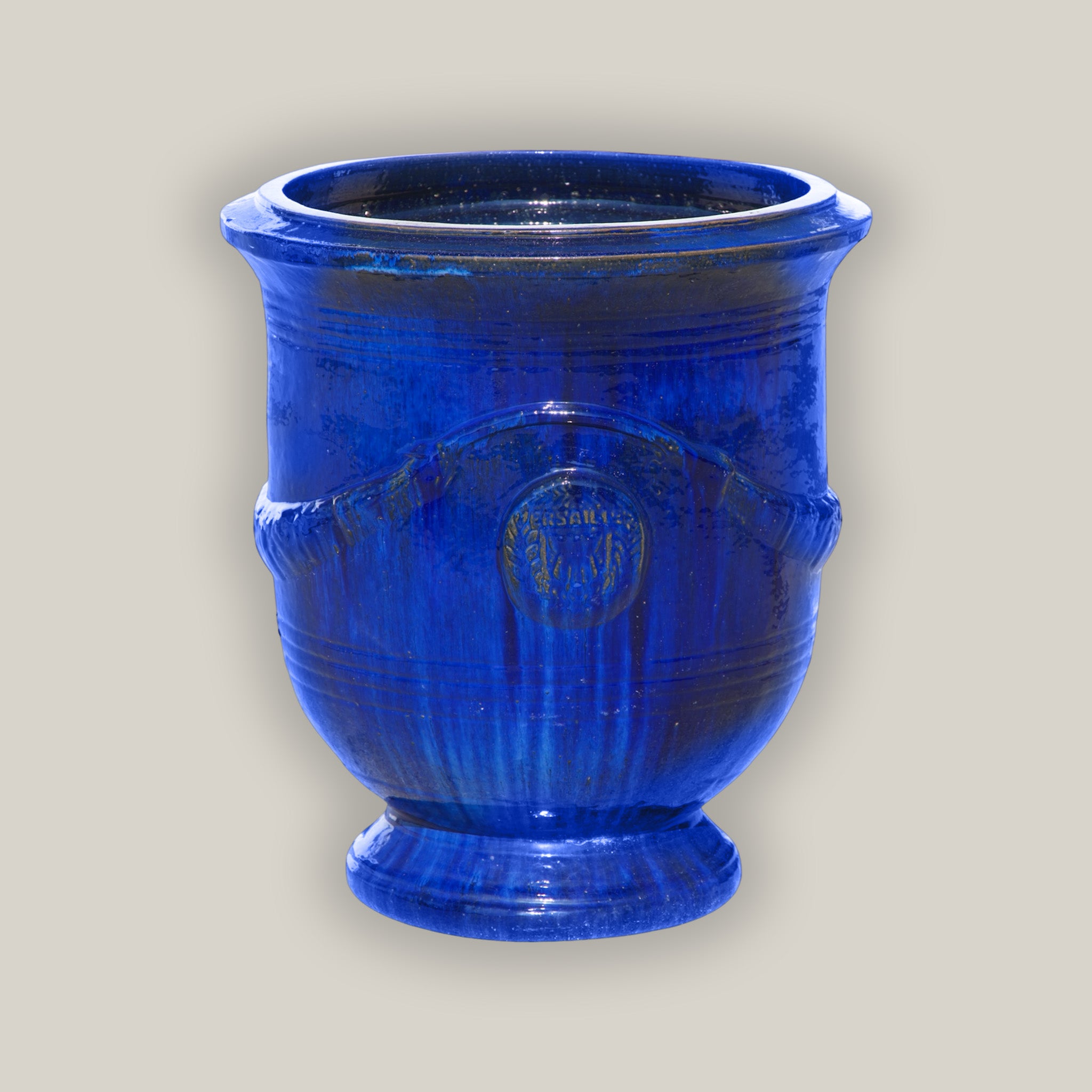 1-4023BCA - Blue Cloud Medallion Urn - Dolphin