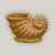 5230N11 - Honey Ceramic Seashell Jar Planter