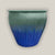 Turquoise/Blue Round Rim Tapered Planter
