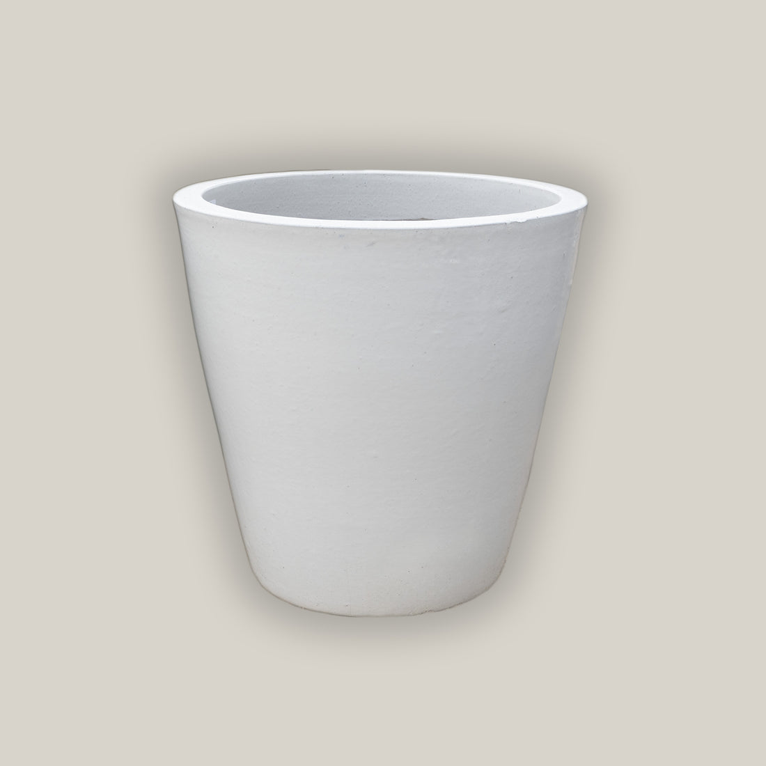 9849C16 - White Ceramic Cone Planter