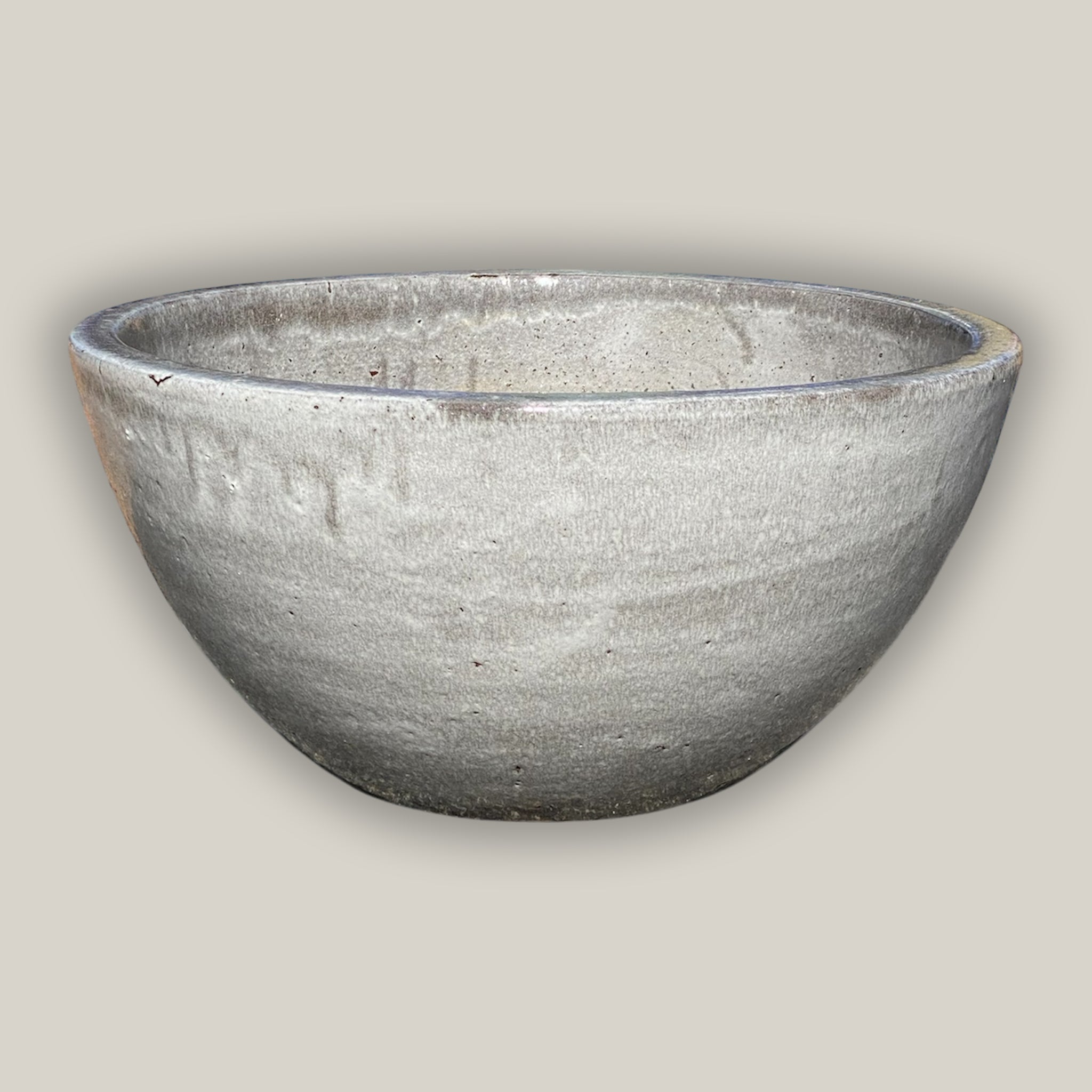 6032H26 - Buffalo Gray Wide Succulent Bowl