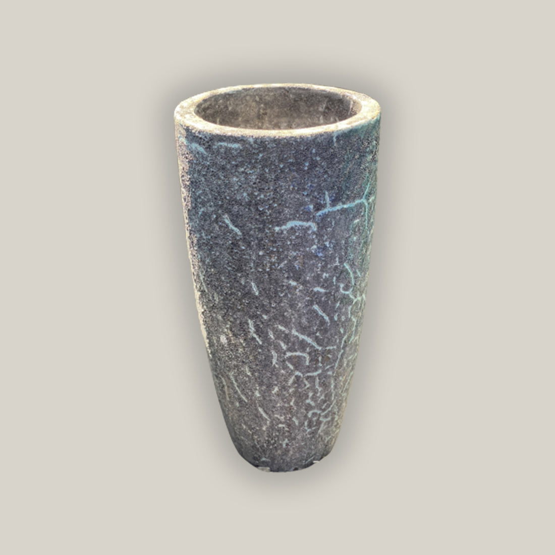 6036H13FS - Turquoise Coral Tall Tapered Cylinder Planter - FREE SHIPPING