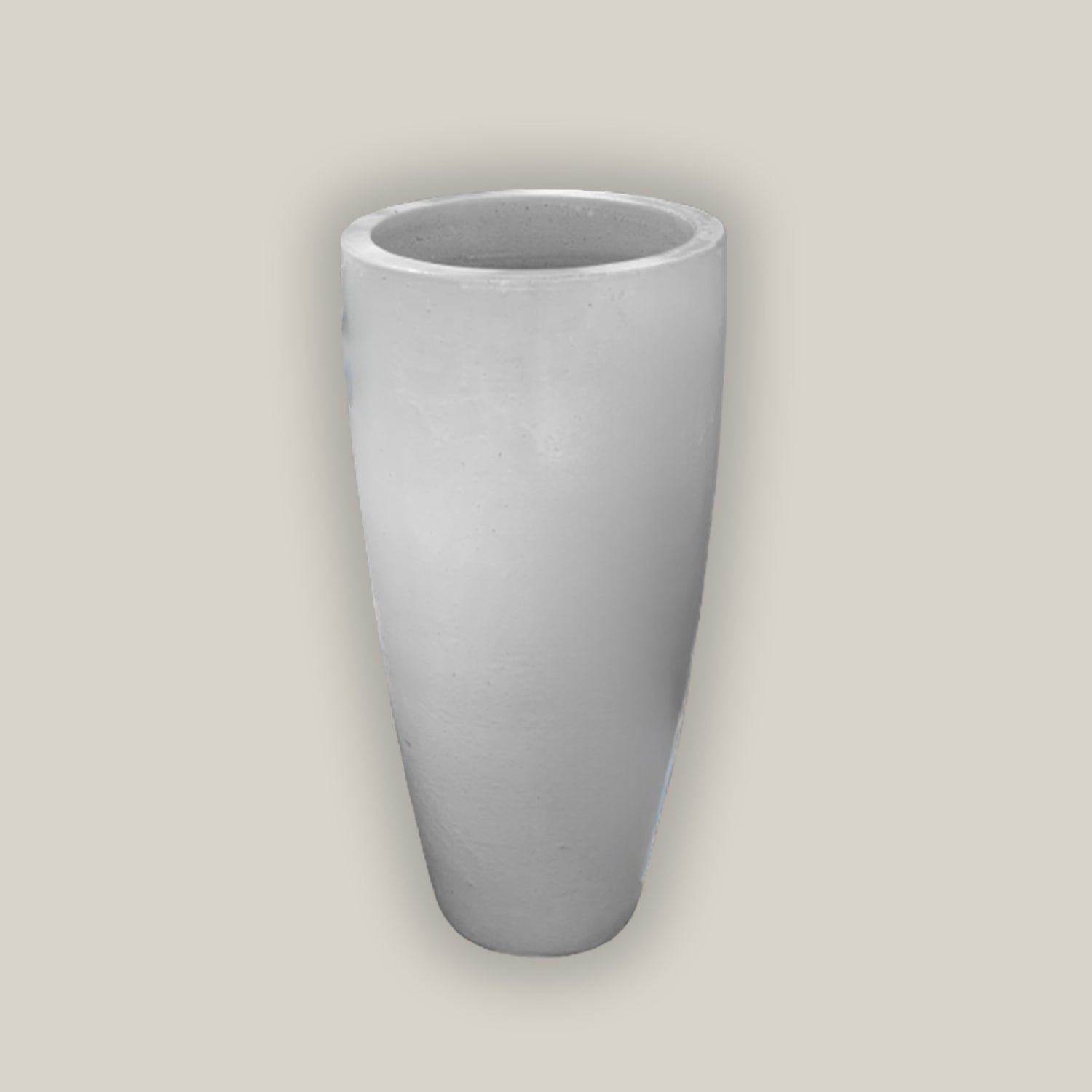 6036H25 - White Tall Tapered Cylinder Planter