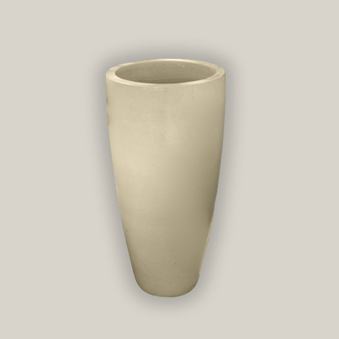 6036H39FS - Yellow Cream Tall Tapered Cylinder Planter - FREE SHIPPING