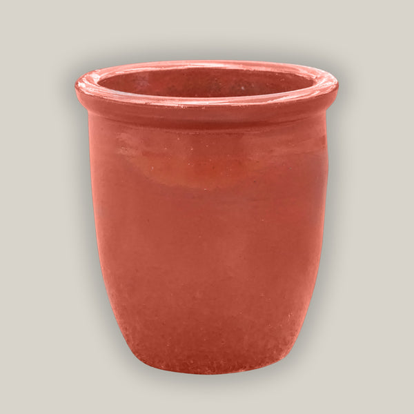 red clay plant pots Bright Red Ceramic Cana Pot
