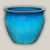 6108H1 - Turquoise Slanted Rim Modern Round Pot