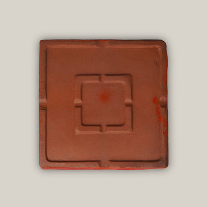 Orange Square Planter Saucer - Ten Thousand Pots - bottom