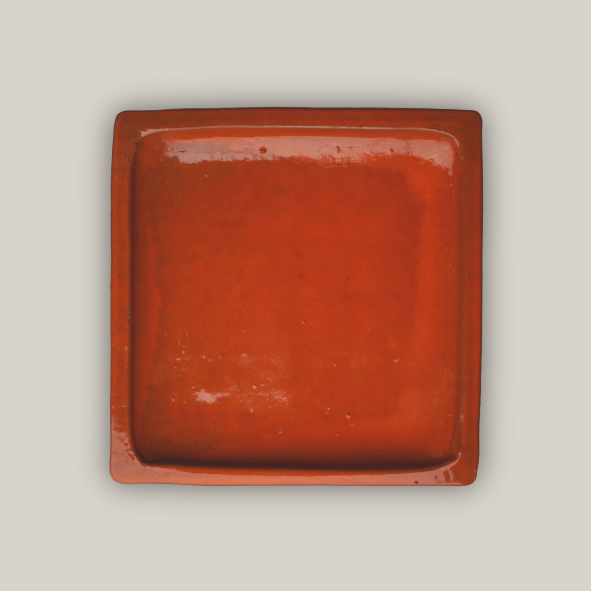 Tropical Orange Square Planter Saucer - Ten Thousand Pots