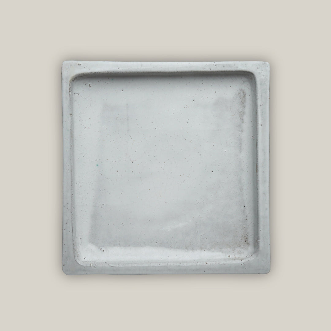 White Square Planter Saucer - Ten Thousand Pots