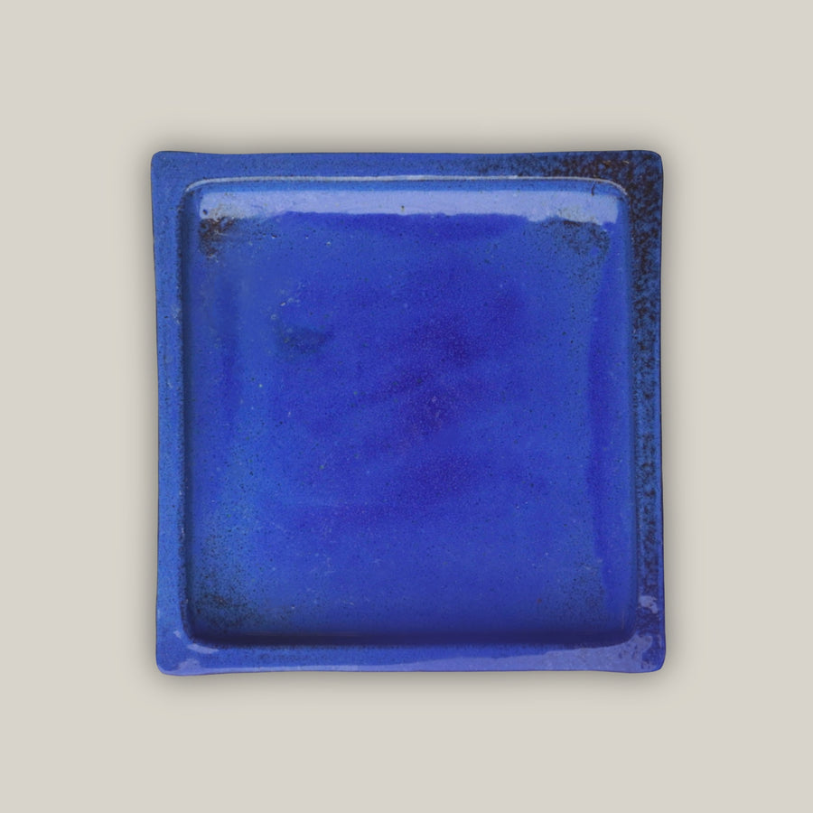 Blue Square Planter Saucer - Ten Thousand Pots