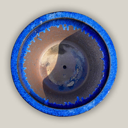 6028H47FS - Blue Low Cone Pot - FREE SHIPPING